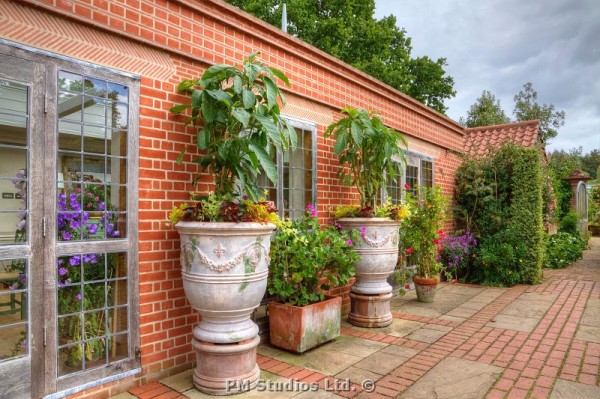 a display by the conservatory