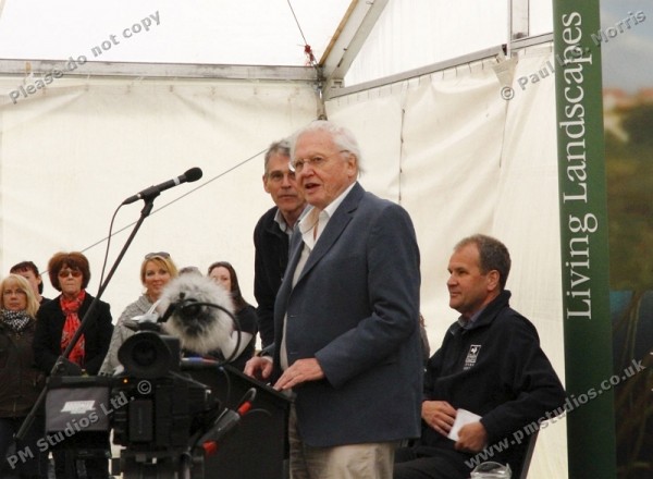 David Attenborough during his opening speech