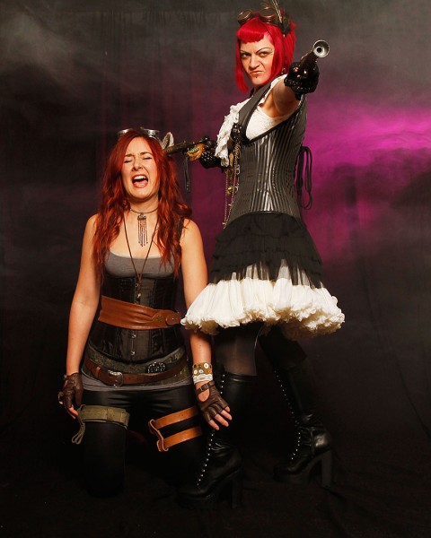 Carley and Rebecca steam punk original