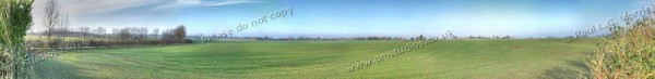 50mm lens: January panoramic farmland view