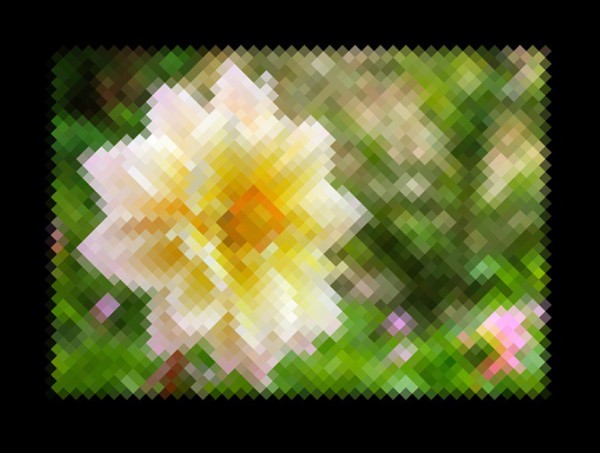 angled pixelation