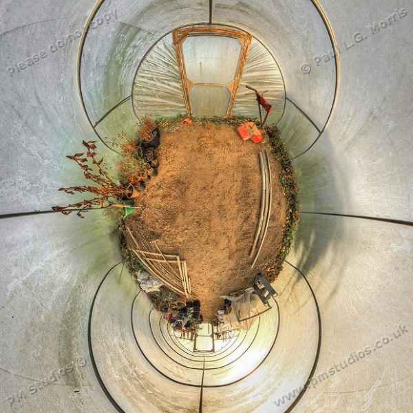 little planet in polytunnel