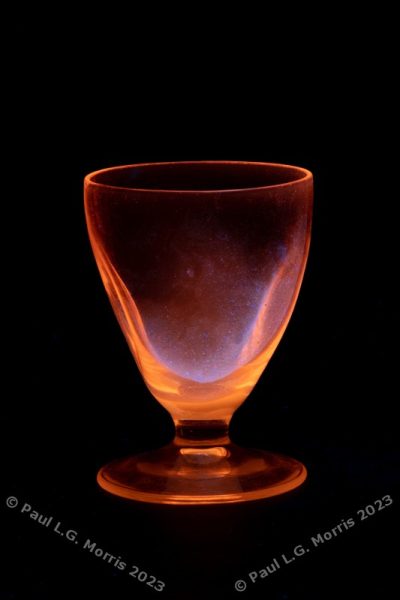 orange fluorescent glass